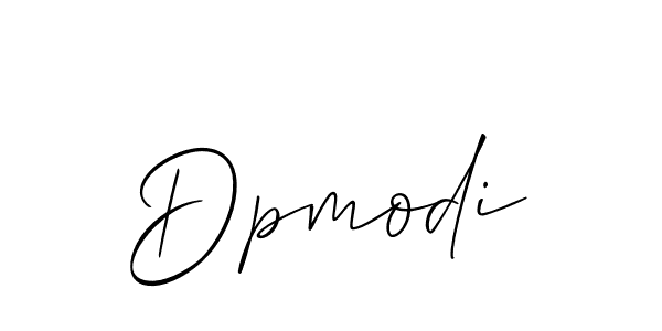 Design your own signature with our free online signature maker. With this signature software, you can create a handwritten (Allison_Script) signature for name Dpmodi. Dpmodi signature style 2 images and pictures png