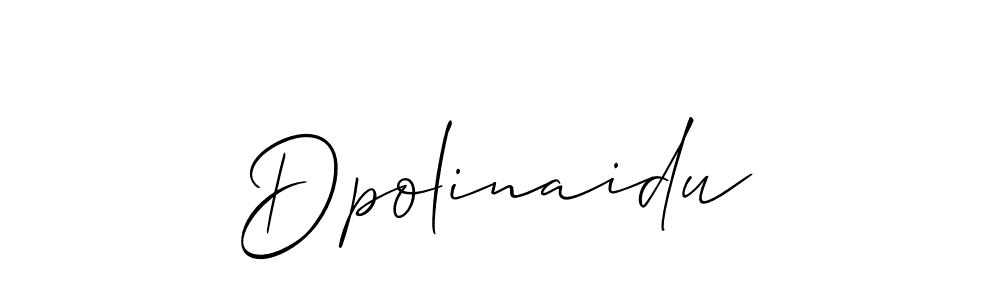 Use a signature maker to create a handwritten signature online. With this signature software, you can design (Allison_Script) your own signature for name Dpolinaidu. Dpolinaidu signature style 2 images and pictures png