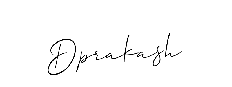 How to make Dprakash name signature. Use Allison_Script style for creating short signs online. This is the latest handwritten sign. Dprakash signature style 2 images and pictures png