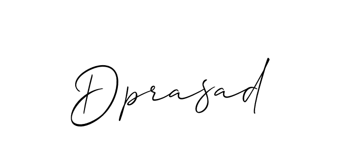 How to make Dprasad name signature. Use Allison_Script style for creating short signs online. This is the latest handwritten sign. Dprasad signature style 2 images and pictures png