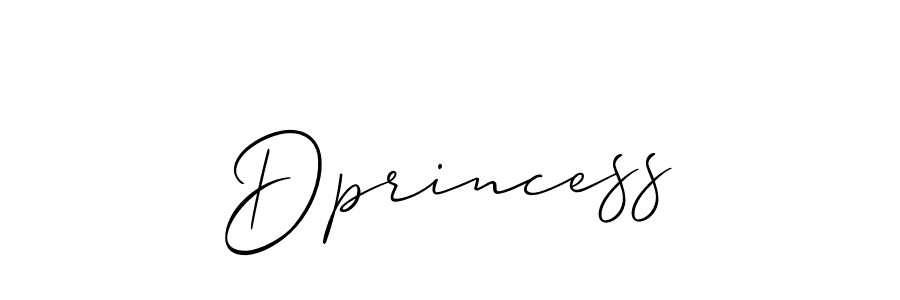 How to make Dprincess signature? Allison_Script is a professional autograph style. Create handwritten signature for Dprincess name. Dprincess signature style 2 images and pictures png