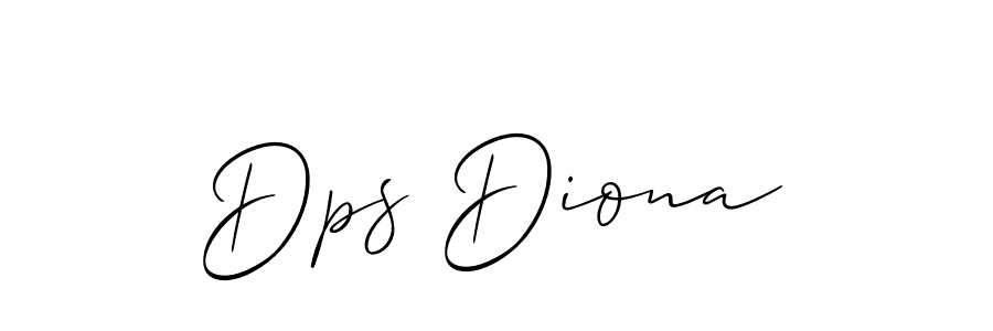 You should practise on your own different ways (Allison_Script) to write your name (Dps Diona) in signature. don't let someone else do it for you. Dps Diona signature style 2 images and pictures png
