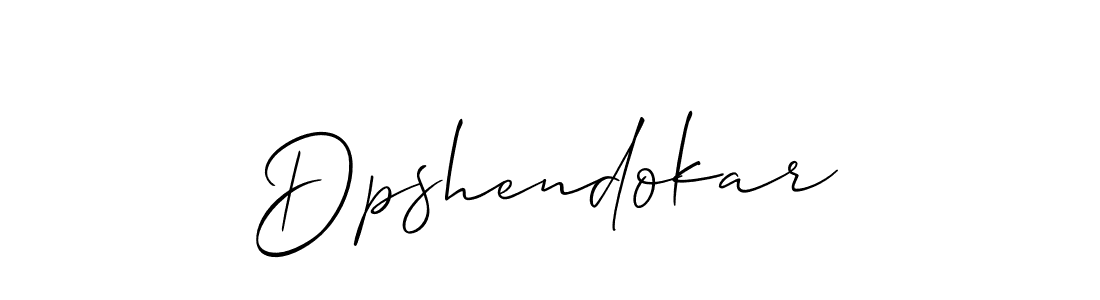 It looks lik you need a new signature style for name Dpshendokar. Design unique handwritten (Allison_Script) signature with our free signature maker in just a few clicks. Dpshendokar signature style 2 images and pictures png