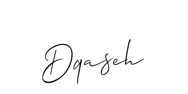 How to make Dqaseh name signature. Use Allison_Script style for creating short signs online. This is the latest handwritten sign. Dqaseh signature style 2 images and pictures png