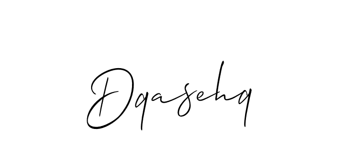 Make a beautiful signature design for name Dqasehq. With this signature (Allison_Script) style, you can create a handwritten signature for free. Dqasehq signature style 2 images and pictures png