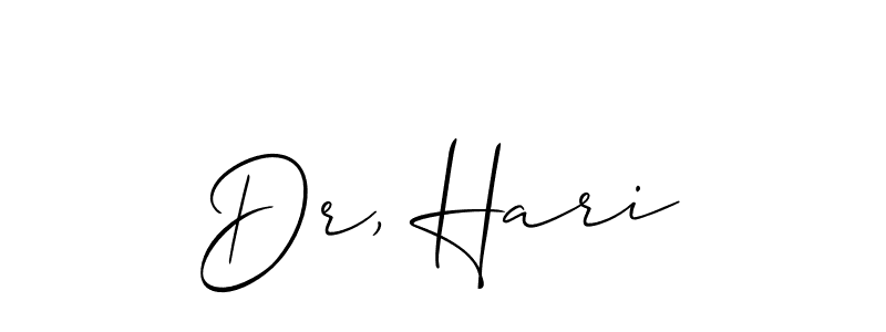 Also You can easily find your signature by using the search form. We will create Dr, Hari name handwritten signature images for you free of cost using Allison_Script sign style. Dr, Hari signature style 2 images and pictures png