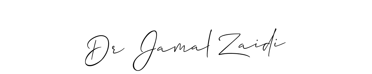 Similarly Allison_Script is the best handwritten signature design. Signature creator online .You can use it as an online autograph creator for name Dr  Jamal Zaidi. Dr  Jamal Zaidi signature style 2 images and pictures png