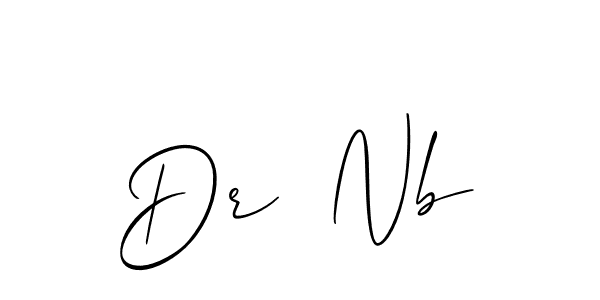 Allison_Script is a professional signature style that is perfect for those who want to add a touch of class to their signature. It is also a great choice for those who want to make their signature more unique. Get Dr  Nb name to fancy signature for free. Dr  Nb signature style 2 images and pictures png