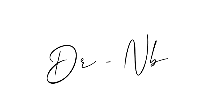 Dr - Nb stylish signature style. Best Handwritten Sign (Allison_Script) for my name. Handwritten Signature Collection Ideas for my name Dr - Nb. Dr - Nb signature style 2 images and pictures png