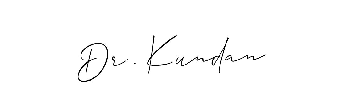 Make a beautiful signature design for name Dr . Kundan. Use this online signature maker to create a handwritten signature for free. Dr . Kundan signature style 2 images and pictures png