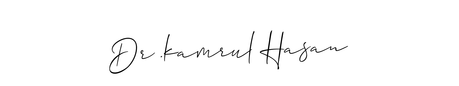 Create a beautiful signature design for name Dr .kamrul Hasan. With this signature (Allison_Script) fonts, you can make a handwritten signature for free. Dr .kamrul Hasan signature style 2 images and pictures png