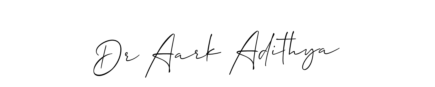 Check out images of Autograph of Dr Aark Adithya name. Actor Dr Aark Adithya Signature Style. Allison_Script is a professional sign style online. Dr Aark Adithya signature style 2 images and pictures png