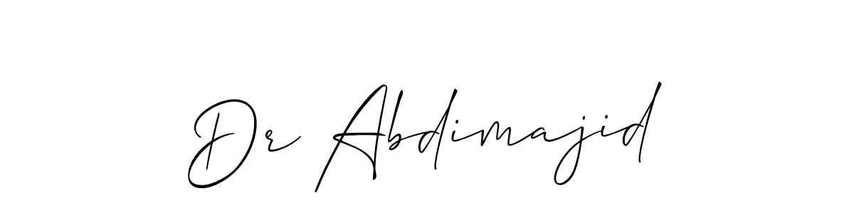 Dr Abdimajid stylish signature style. Best Handwritten Sign (Allison_Script) for my name. Handwritten Signature Collection Ideas for my name Dr Abdimajid. Dr Abdimajid signature style 2 images and pictures png