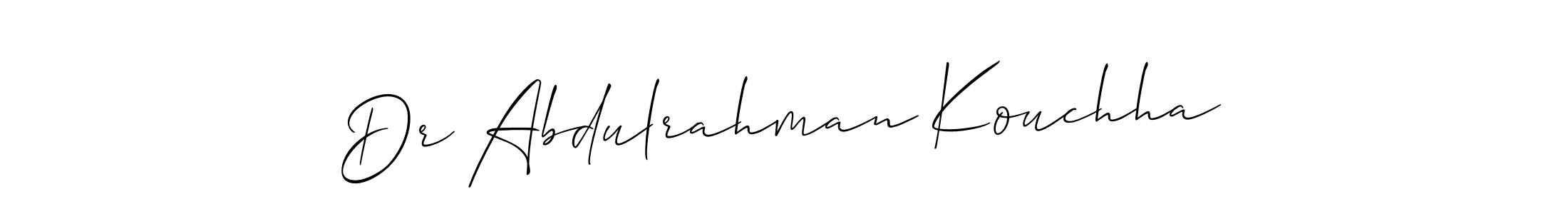 Once you've used our free online signature maker to create your best signature Allison_Script style, it's time to enjoy all of the benefits that Dr Abdulrahman Kouchha name signing documents. Dr Abdulrahman Kouchha signature style 2 images and pictures png