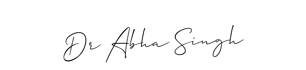 It looks lik you need a new signature style for name Dr Abha Singh. Design unique handwritten (Allison_Script) signature with our free signature maker in just a few clicks. Dr Abha Singh signature style 2 images and pictures png