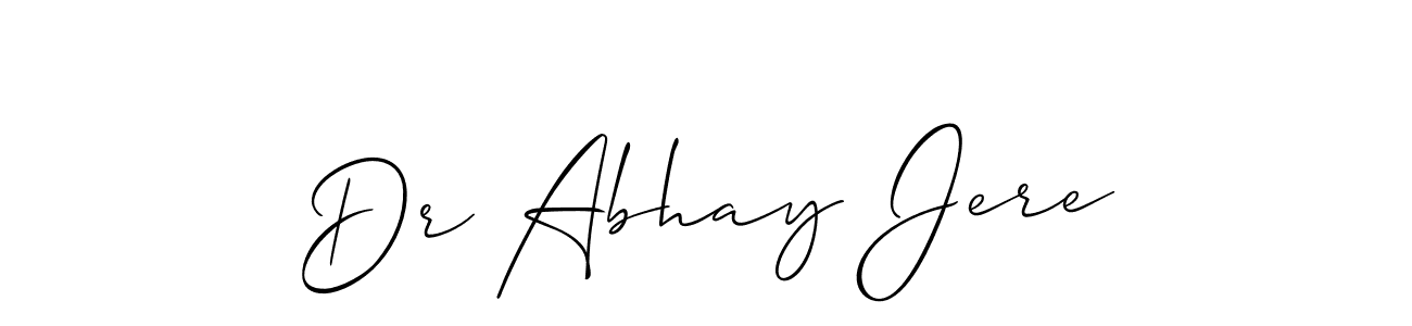 Also we have Dr Abhay Jere name is the best signature style. Create professional handwritten signature collection using Allison_Script autograph style. Dr Abhay Jere signature style 2 images and pictures png