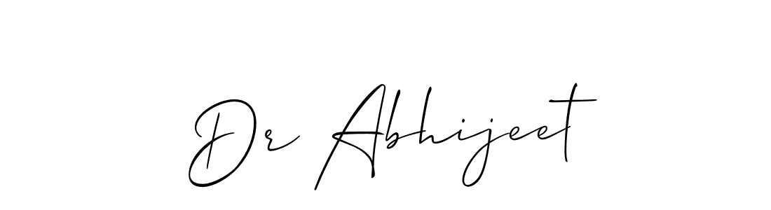 Make a short Dr Abhijeet signature style. Manage your documents anywhere anytime using Allison_Script. Create and add eSignatures, submit forms, share and send files easily. Dr Abhijeet signature style 2 images and pictures png