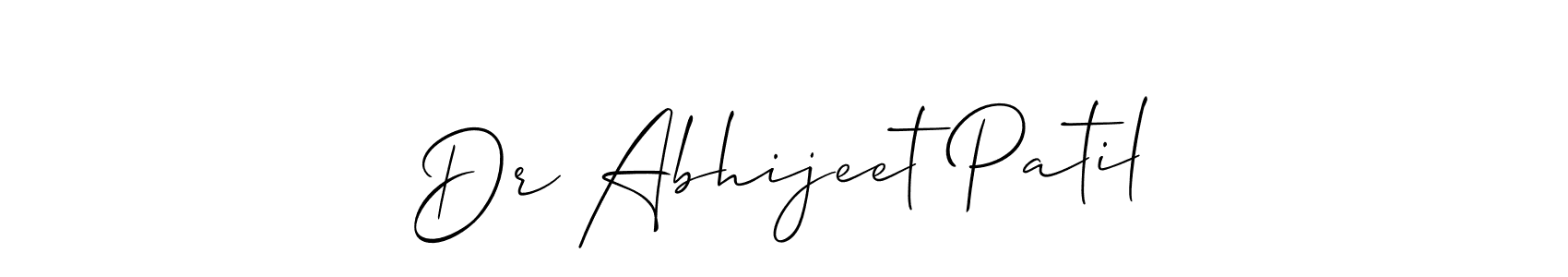 Best and Professional Signature Style for Dr Abhijeet Patil. Allison_Script Best Signature Style Collection. Dr Abhijeet Patil signature style 2 images and pictures png