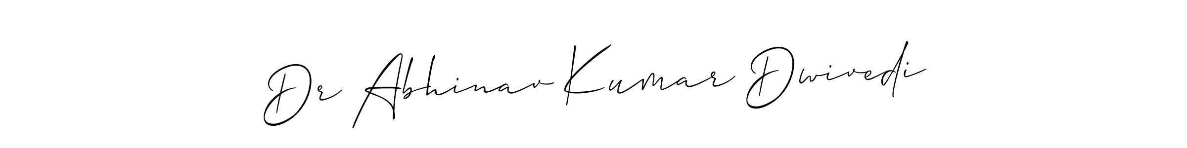 It looks lik you need a new signature style for name Dr Abhinav Kumar Dwivedi. Design unique handwritten (Allison_Script) signature with our free signature maker in just a few clicks. Dr Abhinav Kumar Dwivedi signature style 2 images and pictures png