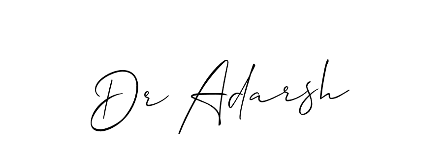 if you are searching for the best signature style for your name Dr Adarsh. so please give up your signature search. here we have designed multiple signature styles  using Allison_Script. Dr Adarsh signature style 2 images and pictures png