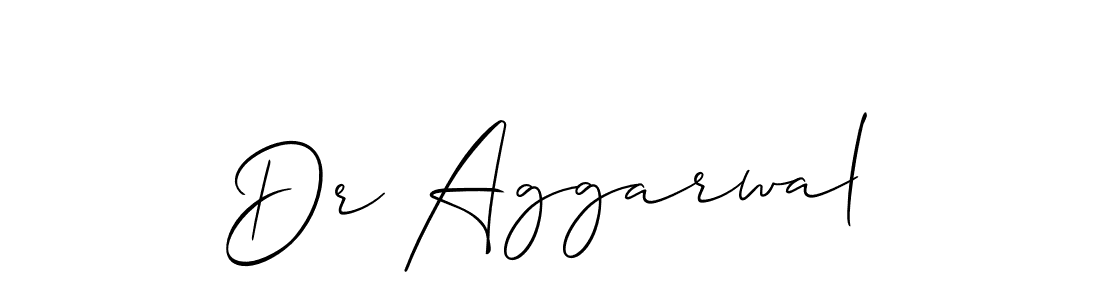 How to make Dr Aggarwal signature? Allison_Script is a professional autograph style. Create handwritten signature for Dr Aggarwal name. Dr Aggarwal signature style 2 images and pictures png