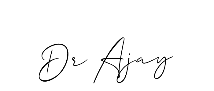 if you are searching for the best signature style for your name Dr Ajay. so please give up your signature search. here we have designed multiple signature styles  using Allison_Script. Dr Ajay signature style 2 images and pictures png