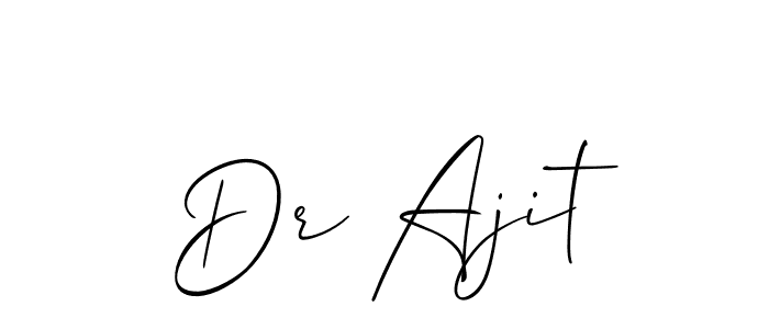 How to Draw Dr Ajit signature style? Allison_Script is a latest design signature styles for name Dr Ajit. Dr Ajit signature style 2 images and pictures png