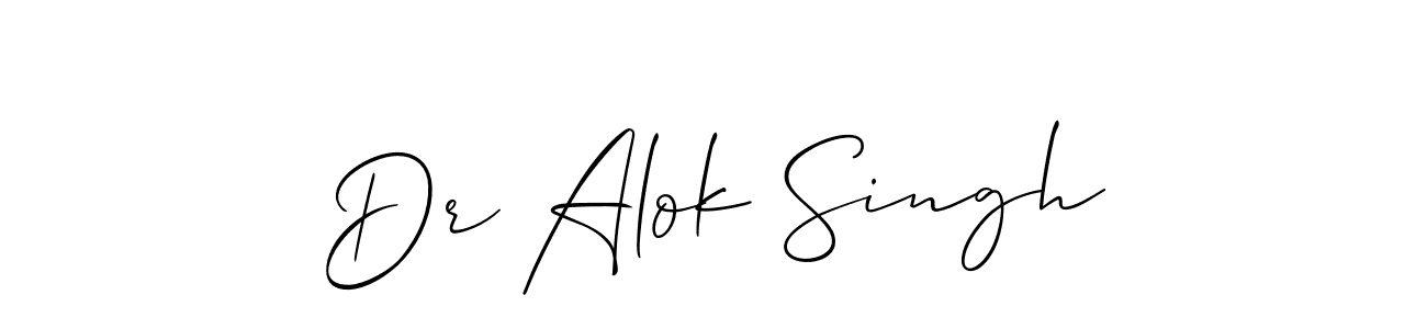 How to make Dr Alok Singh signature? Allison_Script is a professional autograph style. Create handwritten signature for Dr Alok Singh name. Dr Alok Singh signature style 2 images and pictures png