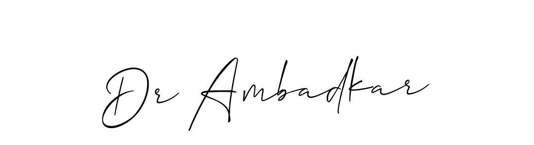 You should practise on your own different ways (Allison_Script) to write your name (Dr Ambadkar) in signature. don't let someone else do it for you. Dr Ambadkar signature style 2 images and pictures png