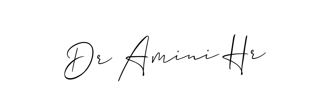 Also You can easily find your signature by using the search form. We will create Dr Amini Hr name handwritten signature images for you free of cost using Allison_Script sign style. Dr Amini Hr signature style 2 images and pictures png