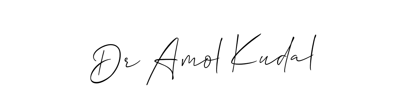 It looks lik you need a new signature style for name Dr Amol Kudal. Design unique handwritten (Allison_Script) signature with our free signature maker in just a few clicks. Dr Amol Kudal signature style 2 images and pictures png