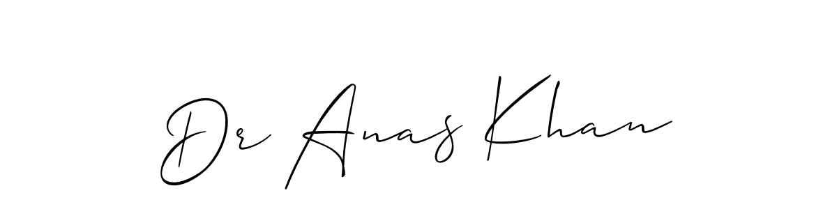 It looks lik you need a new signature style for name Dr Anas Khan. Design unique handwritten (Allison_Script) signature with our free signature maker in just a few clicks. Dr Anas Khan signature style 2 images and pictures png