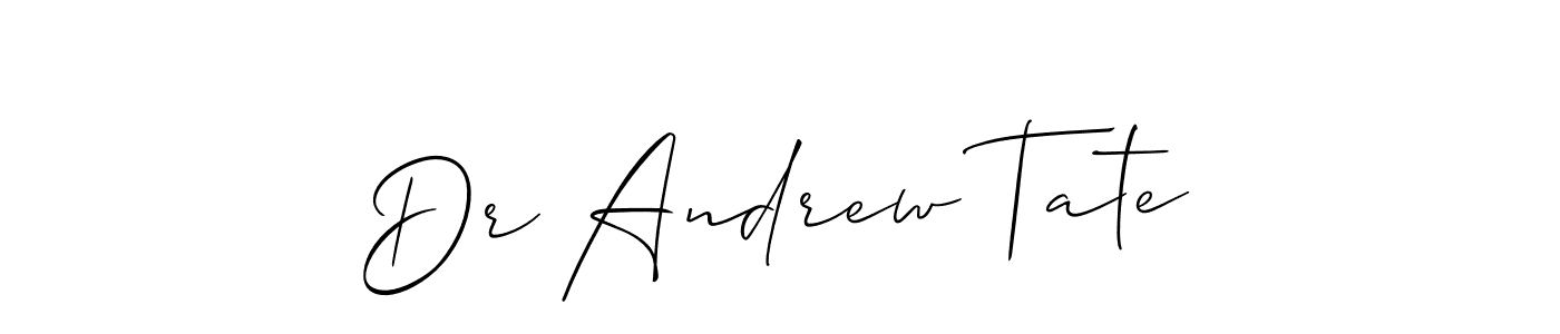 Similarly Allison_Script is the best handwritten signature design. Signature creator online .You can use it as an online autograph creator for name Dr Andrew Tate. Dr Andrew Tate signature style 2 images and pictures png