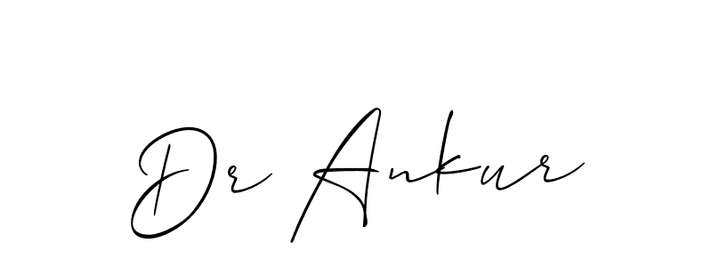 It looks lik you need a new signature style for name Dr Ankur. Design unique handwritten (Allison_Script) signature with our free signature maker in just a few clicks. Dr Ankur signature style 2 images and pictures png