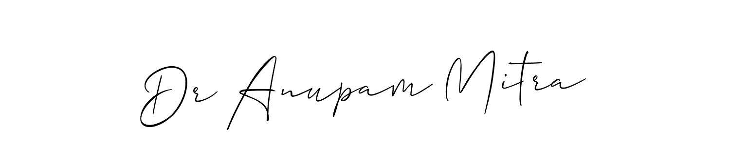 Make a short Dr Anupam Mitra signature style. Manage your documents anywhere anytime using Allison_Script. Create and add eSignatures, submit forms, share and send files easily. Dr Anupam Mitra signature style 2 images and pictures png