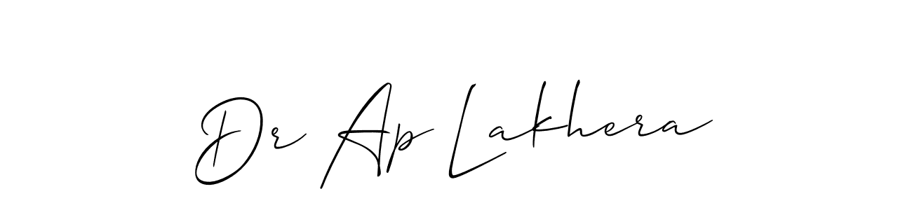 if you are searching for the best signature style for your name Dr Ap Lakhera. so please give up your signature search. here we have designed multiple signature styles  using Allison_Script. Dr Ap Lakhera signature style 2 images and pictures png