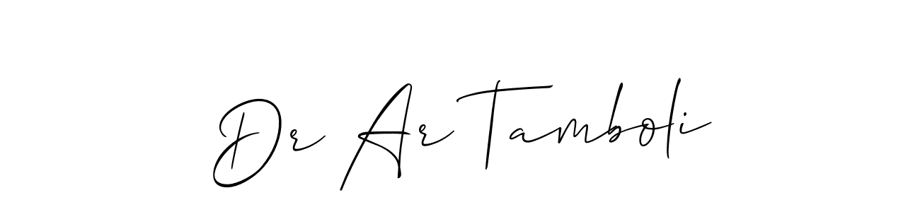 You can use this online signature creator to create a handwritten signature for the name Dr Ar Tamboli. This is the best online autograph maker. Dr Ar Tamboli signature style 2 images and pictures png