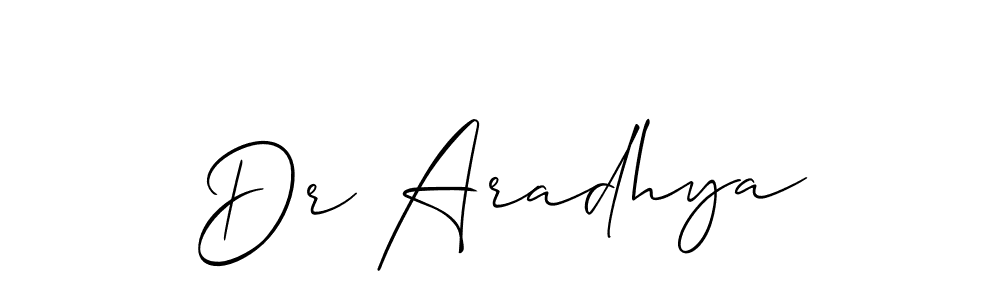 Make a beautiful signature design for name Dr Aradhya. Use this online signature maker to create a handwritten signature for free. Dr Aradhya signature style 2 images and pictures png