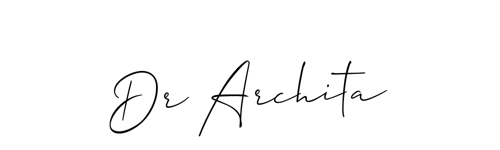 Make a beautiful signature design for name Dr Archita. Use this online signature maker to create a handwritten signature for free. Dr Archita signature style 2 images and pictures png