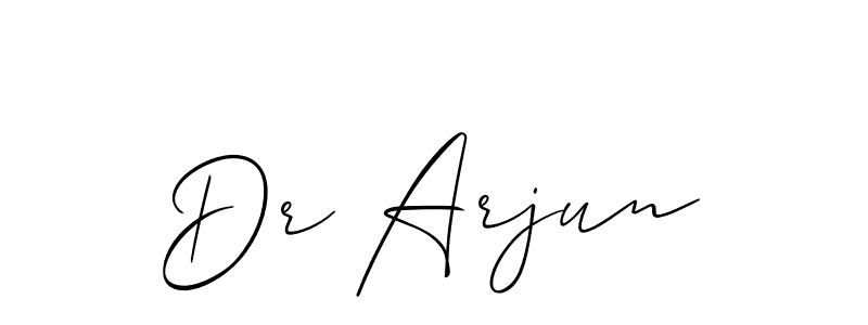 Dr Arjun stylish signature style. Best Handwritten Sign (Allison_Script) for my name. Handwritten Signature Collection Ideas for my name Dr Arjun. Dr Arjun signature style 2 images and pictures png