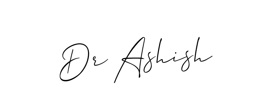 Also we have Dr Ashish name is the best signature style. Create professional handwritten signature collection using Allison_Script autograph style. Dr Ashish signature style 2 images and pictures png