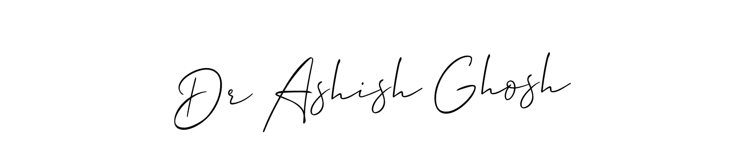 Also we have Dr Ashish Ghosh name is the best signature style. Create professional handwritten signature collection using Allison_Script autograph style. Dr Ashish Ghosh signature style 2 images and pictures png
