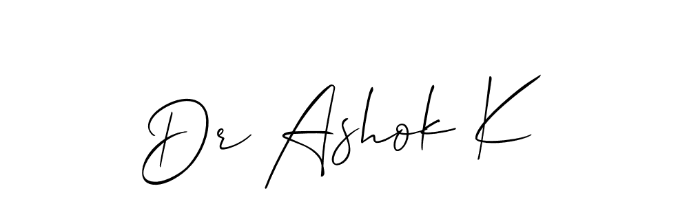 How to Draw Dr Ashok K signature style? Allison_Script is a latest design signature styles for name Dr Ashok K. Dr Ashok K signature style 2 images and pictures png