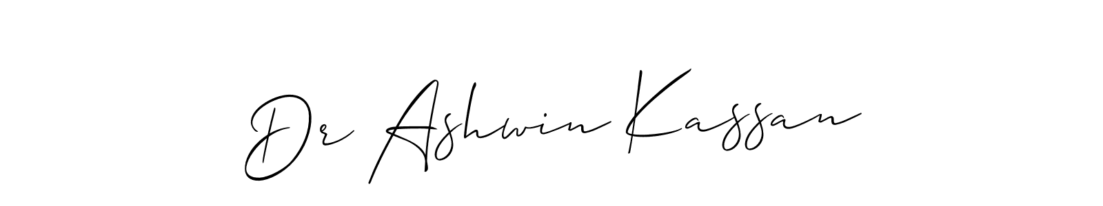 You can use this online signature creator to create a handwritten signature for the name Dr Ashwin Kassan. This is the best online autograph maker. Dr Ashwin Kassan signature style 2 images and pictures png