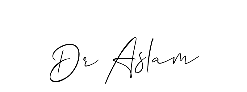 This is the best signature style for the Dr Aslam name. Also you like these signature font (Allison_Script). Mix name signature. Dr Aslam signature style 2 images and pictures png