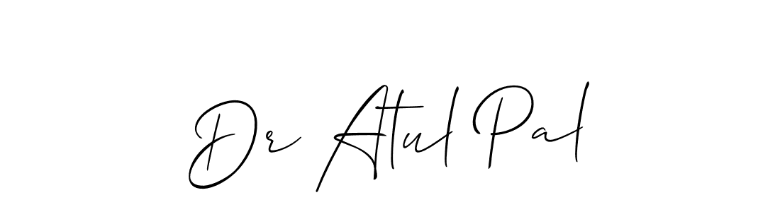 Make a beautiful signature design for name Dr Atul Pal. With this signature (Allison_Script) style, you can create a handwritten signature for free. Dr Atul Pal signature style 2 images and pictures png