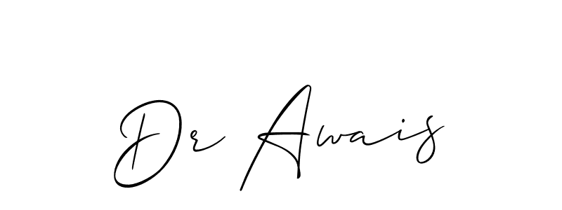 Use a signature maker to create a handwritten signature online. With this signature software, you can design (Allison_Script) your own signature for name Dr Awais. Dr Awais signature style 2 images and pictures png