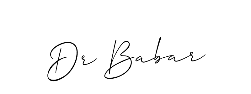 Similarly Allison_Script is the best handwritten signature design. Signature creator online .You can use it as an online autograph creator for name Dr Babar. Dr Babar signature style 2 images and pictures png