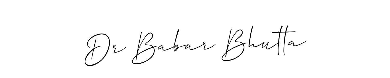 Check out images of Autograph of Dr Babar Bhutta name. Actor Dr Babar Bhutta Signature Style. Allison_Script is a professional sign style online. Dr Babar Bhutta signature style 2 images and pictures png