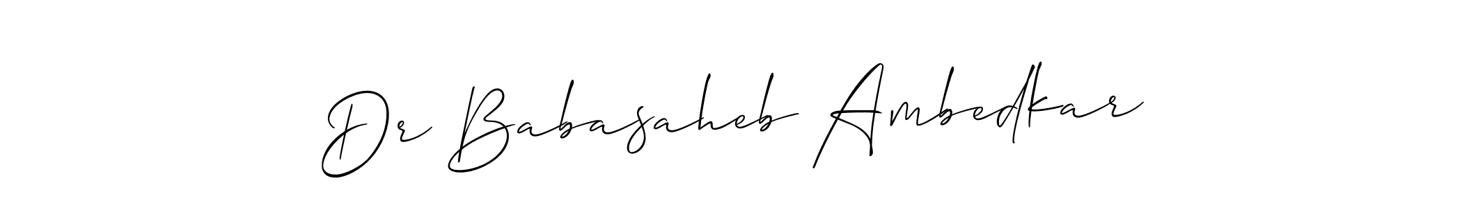 You should practise on your own different ways (Allison_Script) to write your name (Dr Babasaheb Ambedkar) in signature. don't let someone else do it for you. Dr Babasaheb Ambedkar signature style 2 images and pictures png